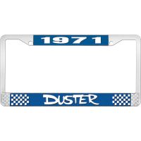 1971 DUSTER LICENSE PLATE FRAME - BLUE