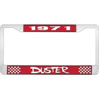 1971 DUSTER LICENSE PLATE FRAME - RED