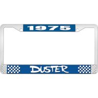 1975 DUSTER LICENSE  PLATE FRAME - BLUE