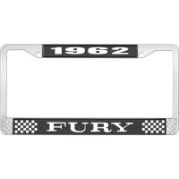 1962 FURY LICENSE PLATE FRAME - BLACK