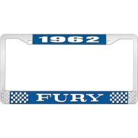 1962 FURY LICENSE PLATE FRAME - BLUE