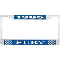 1965 FURY LICENSE PLATE FRAME - BLUE