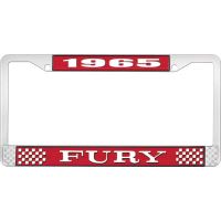 1965 FURY LICENSE PLATE FRAME - RED