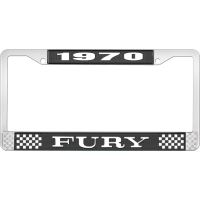 1970 FURY LICENSE PLATE FRAME - BLACK