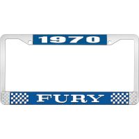 1970 FURY LICENSE PLATE FRAME - BLUE