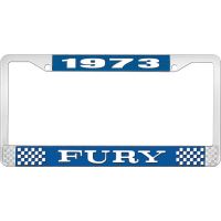 1973 FURY LICENSE PLATE FRAME - BLUE