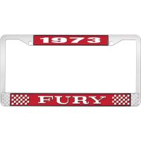 1973 FURY LICENSE PLATE FRAME - RED