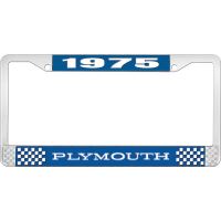 1975 PLYMOUTH LICENSE PLATE FRAME - BLUE