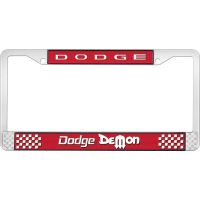 DODGE DEMON LICENSE PLATE FRAME - RED