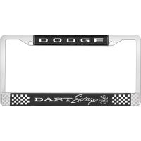 DODGE DART SWINGER LICENSE PLATE FRAME - BLACK