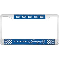 DODGE DART SWINGER LICENSE PLATE FRAME - BLUE