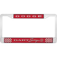 DODGE DART SWINGER LICENSE PLATE FRAME - RED