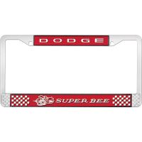 DODGE SUPER BEE LICENSE PLATE FRAME - RED