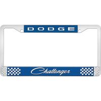 DODGE CHALLENGER LICENSE PLATE FRAME - BLUE