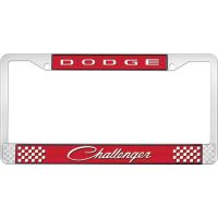 DODGE CHALLENGER LICENSE PLATE FRAME - RED