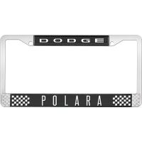 DODGE POLARA LICENSE PLATE FRAME - BLACK