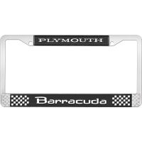 PLYMOUTH BARRACUDA LICENSE PLATE FRAME - BLACK