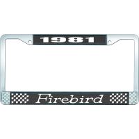 1981 FIREBIRD LICENSE PLATE FRAME - BLACK