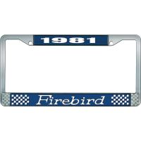1981 FIREBIRD LICENSE PLATE FRAME - BLUE