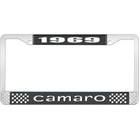 1969 CAMARO LICENSE PLATE FRAME STYLE 1 BLACK