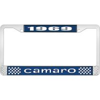 1969 CAMARO LICENSE PLATE FRAME STYLE 1 BLUE