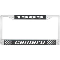 1969 CAMARO LICENSE PLATE FRAME STYLE 2 BLACK