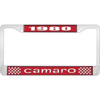 1980 CAMARO LICENSE PLATE FRAME STYLE 1 RED