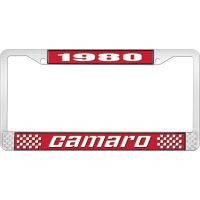 1980 CAMARO LICENSE PLATE FRAME STYLE 2 RED
