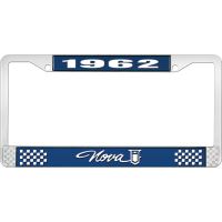 1962 NOVA LICENSE PLATE FRAME STYLE 1 BLUE