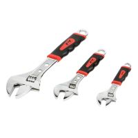 3 pcs Adjustable Wrench Set