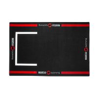 COCKPIT FLOOR MAT 180X120MM BK/RD