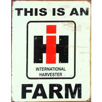 Plaatstalen bord / IH Farm