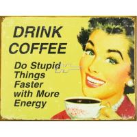 Plaatstalen bord / Ephemera- Coffee Stu