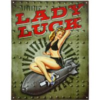 Metalls skilt / Lady Luck