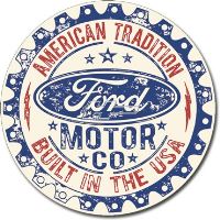 Metalls skilt / Ford- Built in