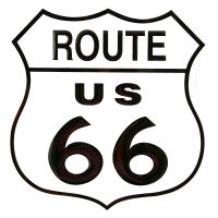 Metalls skilt / Route 66 Skjol