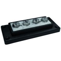 Kopplingsplint 4 x M8 Svart