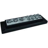 Kopplingsplint 3xM8+8xM6 svart