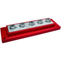 Kopplingsplint 5 x M8 Röd