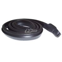 Roofrail weatherstrip with molded ends