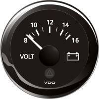Voltinstrument 8-16V Svart